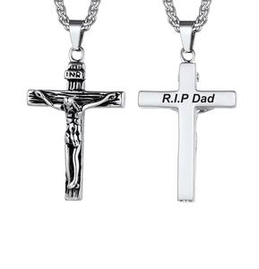 สร้อยคอโกศลายข้อความแบบกำหนดเองสำหรับขี้เถ้าสแตนเลสเครื่องประดับที่ระลึกจี้โกศสำหรับผู้ชายผู้หญิงกำหนดขนาดได้เอง - Product Image 1