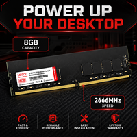 Module de mémoire RAM de bureau SHARETRONIC 8 Go DDR4 2666 MHz UDIMM, 288 broches DIMM, mise à niveau de la mémoire informatique pour PC