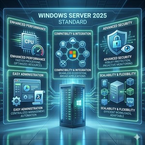 คีย์ขายปลีก Windows Server 2022 Standard สำหรับ 1 อุปกรณ์ เวอร์ชันสากล ใช้งานได้ตลอดชีพ  ใช้งานได้ 100% ผ่านการเปิดใช้งานออนไลน์  ลิขสิทธิ์ดิจิทัล - Product Image 2