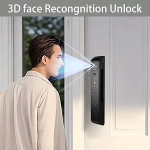 Cerradura Inteligente NF5 3D con Reconocimiento Facial, de Palma, de Venas y de Huellas Dactilares, Desbloqueo con Tarjeta y Llave, con Cámara de Grabación de Puerta - Product Image 2