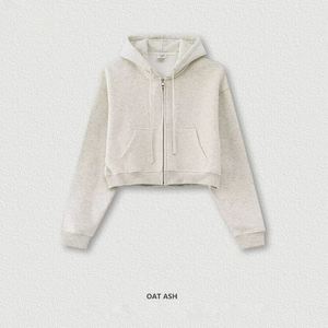 OEM, sweat à capuche court pour femmes, tenue décontractée surdimensionnée en coton polaire, fabricant personnalisé - Product Image 6