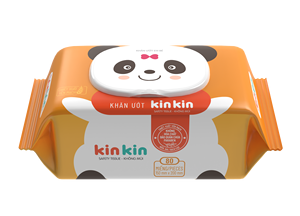 Toallitas Húmedas para Bebé Kinkin, 100 Unidades, Tela No Tejida de Doble Uso, Extracto de Avena, Antibacterianas, Prevención de Erupciones, Retención de Humedad, Vietnam - Product Image 5