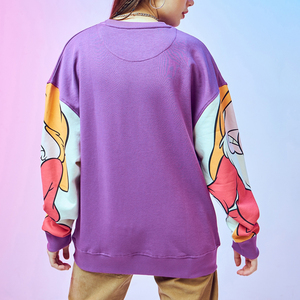 เสื้อสเวตเตอร์ผ้าฝ้ายถักทำจาก100% วัสดุผ้าเทอร์รี่ใส่สบายสำหรับผู้หญิง - Product Image 3