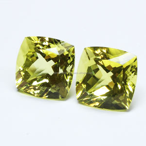 Cojín de Cuarzo Limón Natural Forma de Corte Piedra Preciosa, Corte Facetado, Tamaño Calibrado, Piedras Preciosas Curativas para Uso EN LA Fabricación de Joyas - Product Image 3