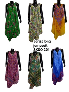 Mono largo Georgette Vintage de cintura alta a la moda para mujer, mono de una pieza fluido, ropa elegante para la vida diaria - Product Image 2