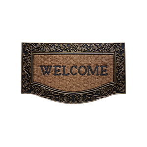 High Absorbency Stain-resistant Heavy-duty Natural Lovers Knot Fox Coir Rubber <b>Mat</b> <b>Door</b> <b>Mat</b> Made of Hand Made COIR Rubber <b>MAT</b> - Product Image 2