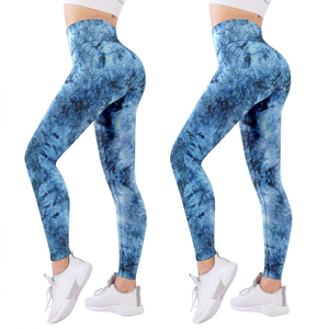 Tie Dye Women's High Waist <b>Seamless</b> <b>Leggings</b> Breathable For Gym Fitness Yoga Workout - Product Image 1