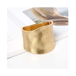 Bracelets en laiton les plus vendus, bijoux de luxe, bracelet tendance, bracelet en or exagéré, meilleur design, couleur or, forme ronde - Product Image 2