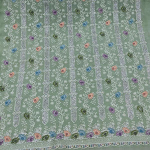 Diseñador sin costuras invierno gasa Salwar Kameez pakistaní pesado francés inferior completo Zarkan piedras secuencia ropa India - Product Image 1