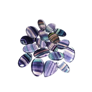 Pierre naturelle arc-en-ciel fluorite cristal Mix Shape Loose Gemstone Cabochon guérison cristal gemme Toutes les formes Cabochon - Product Image 1