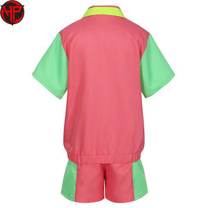 Femmes décontracté 2 pièces fermeture éclair coupe-vent ensemble short respirant séchage rapide vêtements d'entraînement grande taille imprimé Logo Style pour le printemps - Product Image 4