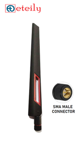 Eteily เสาอากาศเป็ดยาง Wi-Fi 10dBi คุณภาพสูงพร้อมขั้วต่อ SMA ตัวผู้เคลื่อนย้ายได้ใช้งานในร่มผลิตในอินเดีย - Product Image 4