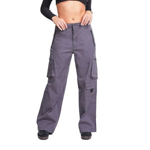 กางเกงคาร์โก้ขายาวแบบผูกเชือกสำหรับผู้ชายกางเกงลำลองผ้าวูลทรงตรงยาวปานกลางระบายอากาศได้ดีกางเกงคาร์โก้แบบผูกเชือก - Product Image 6