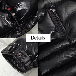 Custom Wholesale Winter Warm Windproof Men's Puffer Jacket OEM Customized Outdoor <b>Stand</b> Collar Front Logo High Quality - Product Image 3