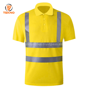 2025 vente chaude chemise polo haute visibilité chemise de sécurité réfléchissante haute visibilité sécurité réfléchissante noir polo de sécurité t-shirt service OEM - Product Image 5