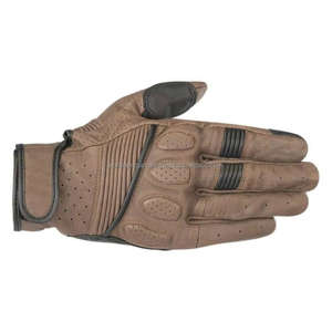 Gants de moto en cuir, gants de protection pour moto, gants de conduite, de course et d'équitation, antidérapants avec protection des articulations en TPU - Product Image 4