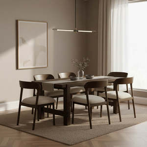 Eco-Friendly Durable Solid Wood Dining <b>Chair</b> with Waterproof <b>Linen</b> Upholstery and Modern Design - Product Image 2