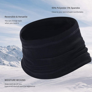 Cou tricoté en laine d'hiver unisexe avec logo personnalisé réchauffe le cou doux en tricot uni de haute qualité pour la vente en ligne - Product Image 6