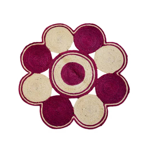 พรมปอกระเจาธรรมชาติสำหรับ100% พรมปูพื้นพื้นที่สวยงามรูปทรงดอกไม้ขนาดใหญ่สำหรับห้องครัวสไตล์ทันสมัย - Product Image 6