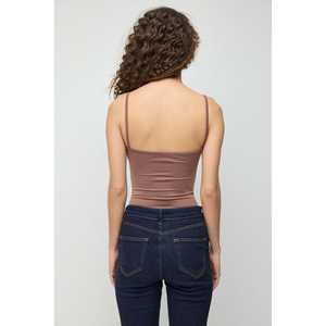 Body de Poliamida de Estilo Casual con Tirantes Finos, Cuello Redondo, Manga Corta, Ajuste Regular y Logotipo Frontal - Product Image 5