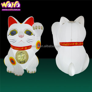 Fabrika fiyat dev şişme şanslı kedi Maneki Neko karikatür hayvan karakter şişme balon - Product Image 1