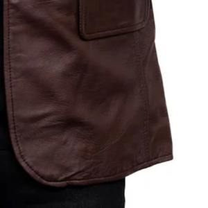 Veste en cuir de vache véritable personnalisée pour hommes, vente en gros, veste tendance fabriquée au Pakistan, design classique - Product Image 6