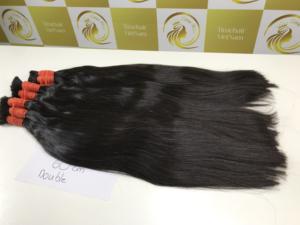 Cabello virgen negro de lujo con ondas naturales de 45 cm con calidad súper Doble - Product Image 5