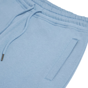 Nouveau design personnalisé meilleur prix 380-430 GSM short en coton polaire survêtement pour hommes/femmes couleur bleue - Product Image 3