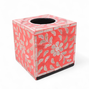 Caja de Pañuelos de Nácar al por Mayor, Accesorio Decorativo con Incrustaciones de Concha Hecho a Mano para Pedidos de Proyectos - Product Image 1