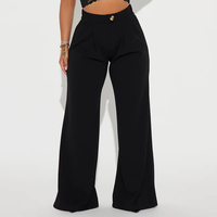 Conjunto de Jogger de Pierna Ancha Personalizado para Mujer, Sudadera Corta con Cremallera y Pantalones de Chándal de Felpa de Alta Calidad con Cintura Elástica