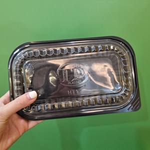 Récipient alimentaire en plastique jetable 1-2-4 compartiments avec couvercle couleur noire à emporter fabricant prix compétitif - Product Image 5