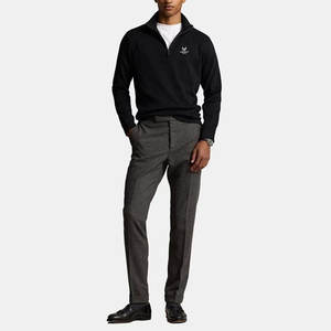 Professionnel de haute qualité hommes grande taille quart de fermeture éclair logo personnalisé impression haut couleur unie Technique prix de gros - Product Image 3