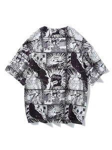 Vente en gros T-shirt 100% coton imprimé d'un poids lourd personnalisé de haute qualité T-shirt oversize à épaules tombantes T-shirt Boxy Fit - Product Image 2