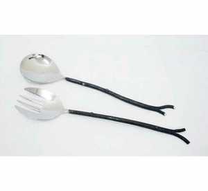 นอร์ดิกเชิงพาณิชย์ 18/8 สแตนเลสโปรตุเกสช้อนส้อมช้อนส้อมชุดเซิร์ฟเวอร์สลัดเครื่องมือสลัดเงินชุดอาหารค่ําชุดช้อนส้อม - Product Image 4