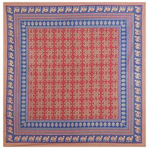 Juego de Sábanas Super King Azul 100% Algodón 240 Hilos con 2 Fundas de Almohada, Motivos Étnicos, 3 Piezas para el Hogar-SHKV1089 - Product Image 3