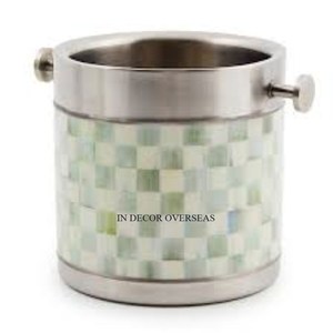 Recién llegado, cubo de hielo hecho de Metal galvanizado, Enfriador de vino y cerveza, uso de Barware, bañeras de bebidas con mango de madera de la India - Product Image 6