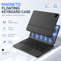 OEM Aluminum Alloy Tablet Keyboard Case with Touchpad, Type-C Rechargeable 3-in-1 Wireless Cover for Private Label Supply