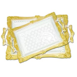 Nueva Colección 2k25, Hermosas Bandejas para Servir, Plato con Patrón Redondo y Borde de Diseño, Recién Llegado, Utensilios de Cocina de Calidad Fantástica - Product Image 3