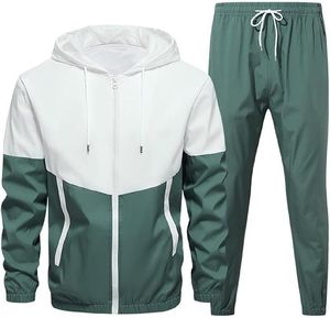 Conjunto Deportivo Informal de Invierno con Capucha, Pantalones Deportivos Acampanados, Conjuntos de Sudadera con Capucha, Color Sólido, 100% Algodón, Transpirable, Cortavientos - Product Image 2