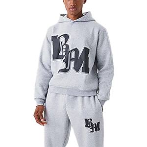 Ropa deportiva de invierno de talla grande de alta calidad para hombre, chándal de lana transpirable, conjuntos de Jogger de manga raglán, chándal con logotipo impreso - Product Image 5