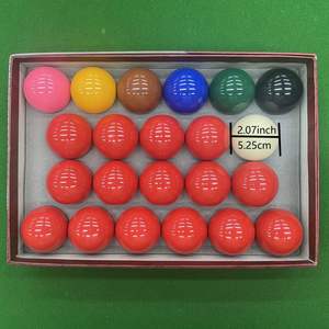 Juego de Bolas de Billar de Resina de 52,4 mm de Fábrica Hongjie, Accesorios de Mesa de Billar en Oferta, Directo de la Fuente - Product Image 1