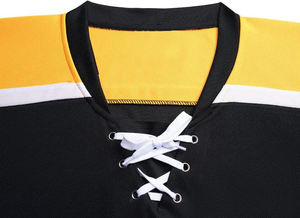 Venta al por mayor camisetas de hockey sobre hielo UNIFORMES DE EQUIPO personalizados impresión por sublimación tela poliéster duradero de secado rápido suministro profesional - Product Image 3