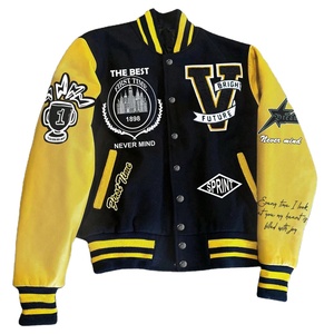 Veste de mode Halloween personnalisée pour hommes, style streetwear scolaire, maillot de baseball avec logo sur le devant, vestes pour hommes - Product Image 1