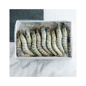 Crevettes Tigre Noires PD Brutes en Gros, Fruits de Mer Frais de Haute Qualité, Crevettes Pelées, Crevettes Tigre Noires - Product Image 1