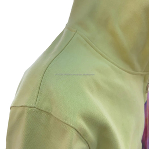 Sudadera con capucha de algodón de calidad de primavera personalizada para hombre, Sudadera con capucha y cremallera y logotipo estampado, ropa de calle, sudaderas con capucha informales de Hip Hop - Product Image 5