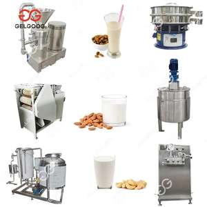 Automatic Stainless Steel Peanut Cow Almond Milk Production <b>Line</b> Food Grade Nut Milk <b>Processing</b> Plant Factory Direct - Product Image 1
