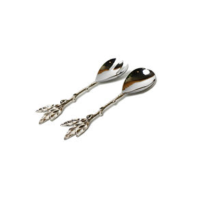 Diseño elegante suministros indios resistente al óxido niquelado cuchara de plata juego de utensilios para servir para Hotel hogar cocina cena fiesta - Product Image 3
