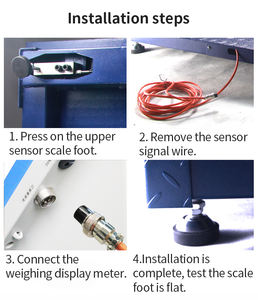 अनुकूलन योग्य स्कैन इलेक्ट्रॉनिक प्लेटफॉर्म स्केल फ्लोर स्केल फ्लोर स्केल-1-3 टन पशु पशुधन स्केल - Product Image 5