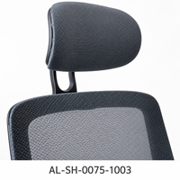 Chaise de bureau moderne grise en maille, hauteur réglable, siège rembourré, base à roulettes en nylon pour bureaux de personnel, espaces de travail à domicile et de bureau