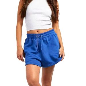 Shorts de Felpa Francesa para Mujer de Alta Calidad, Transpirables, de Algodón, Casuales, con Cintura Elástica, Logotipo Personalizado, Precio de Fábrica al por Mayor - Product Image 1